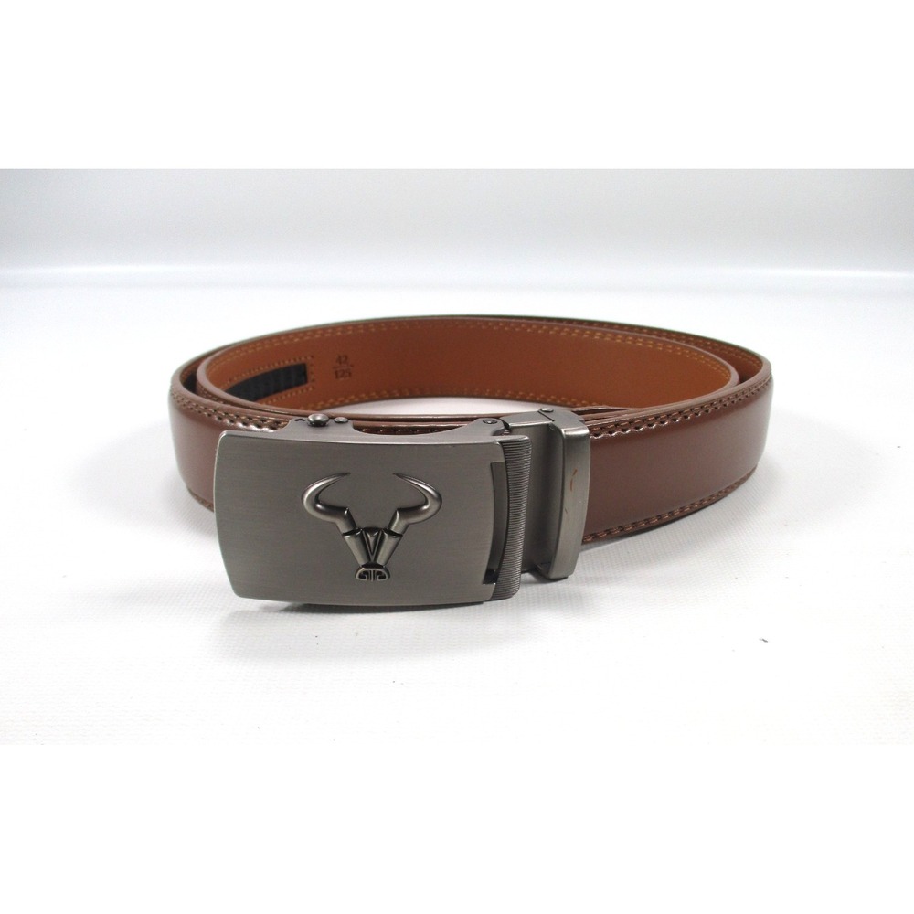 Bulliant Brown Ratchet Slide Cut To Fit Belt Mens Size 28-38"